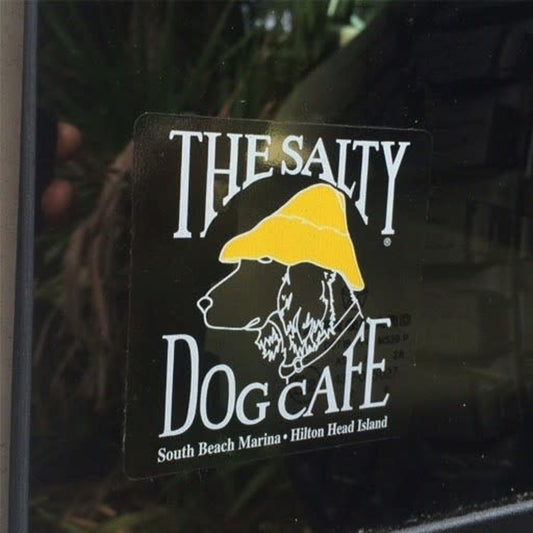 Salty Dog Decal Sticker, Clear